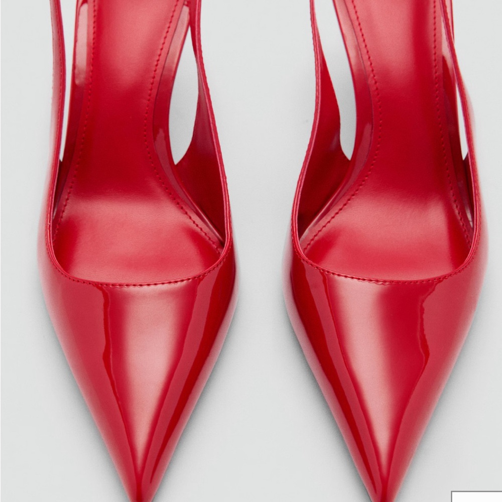 Mango Vibrant Red Heels